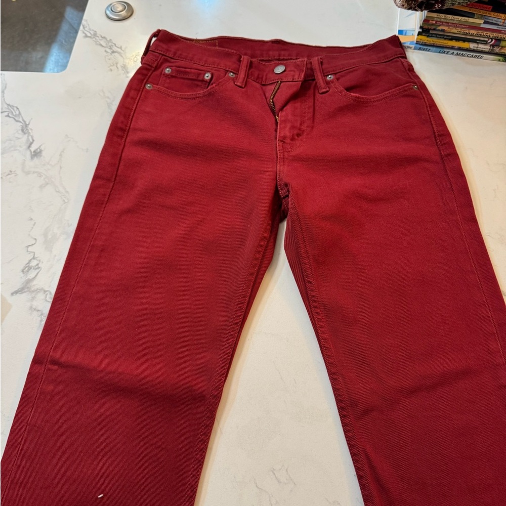 Levi's Rich Burgundy Jeans